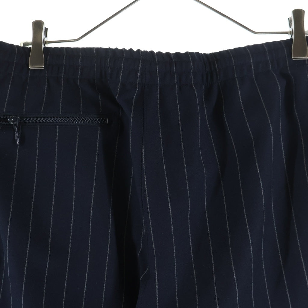 Needles(ニードルス) ×KITH キス ストライプ サイドライントラックパンツ ネイビー LQ353