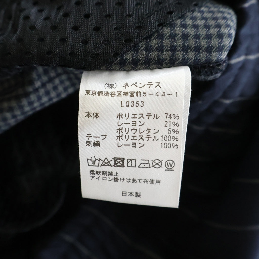 Needles(ニードルス) ×KITH キス ストライプ サイドライントラックパンツ ネイビー LQ353