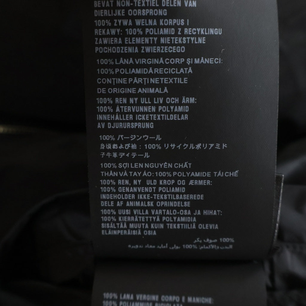 PRADA(プラダ) REVERSIBLE WOOL AND RE-NYLON JACKET リバーシブル ウール リーナイロン ログパッチ ジップアップ ジャケット ブラック UMC096 S192 1UPF