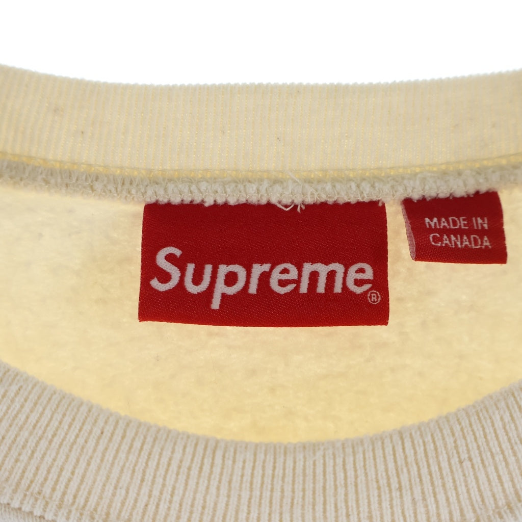 SUPREME(シュプリーム) 22AW Shop Small Box Crewneck New York スモールボックスロゴ クルーネックスウェットトレーナー ホワイト
