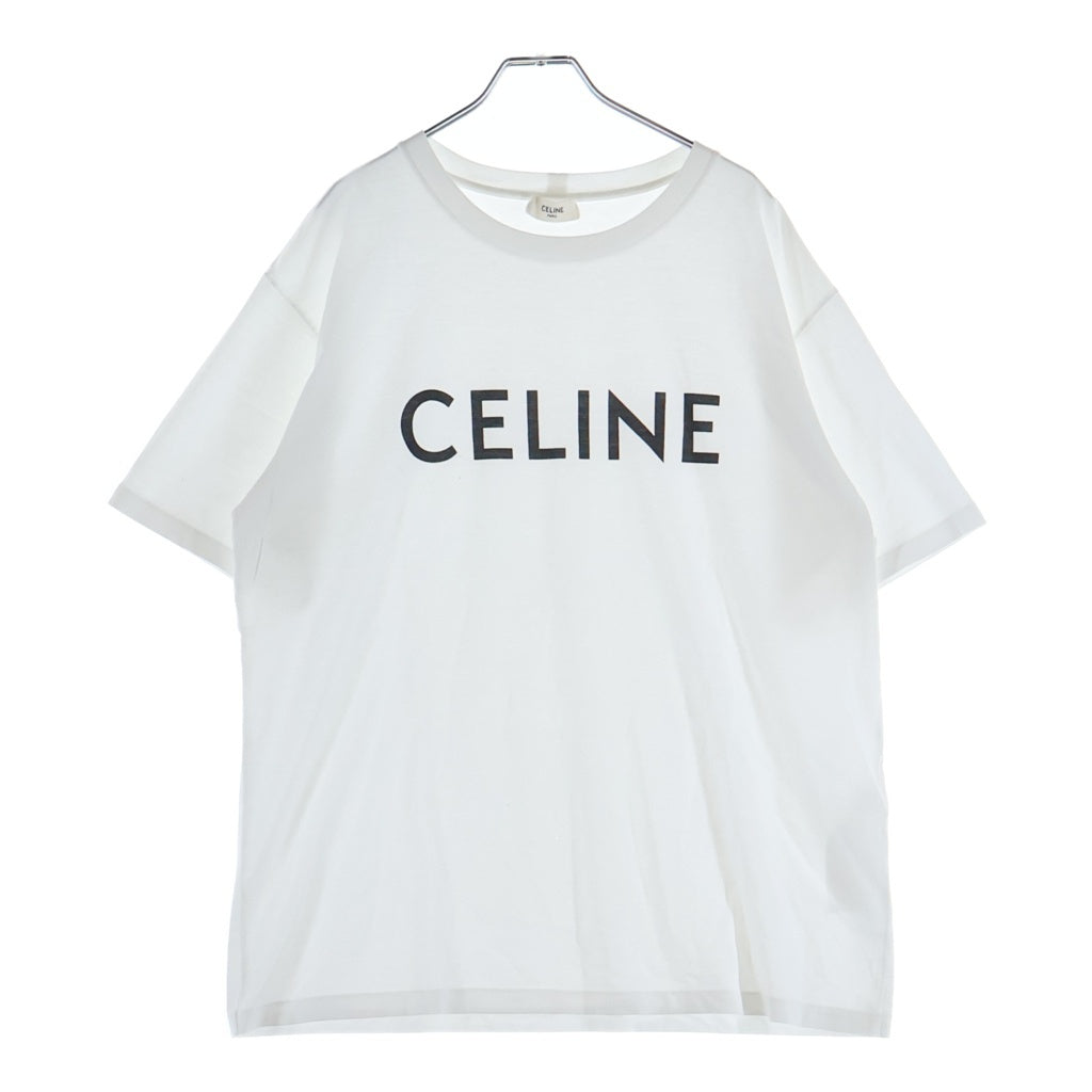 CELINE(セリーヌ) ロゴプリント 半袖Tシャツ カットソー ホワイト 2X681671Q01CC