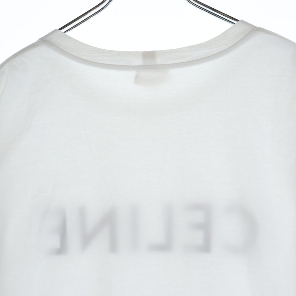 CELINE(セリーヌ) ロゴプリント 半袖Tシャツ カットソー ホワイト 2X681671Q01CC