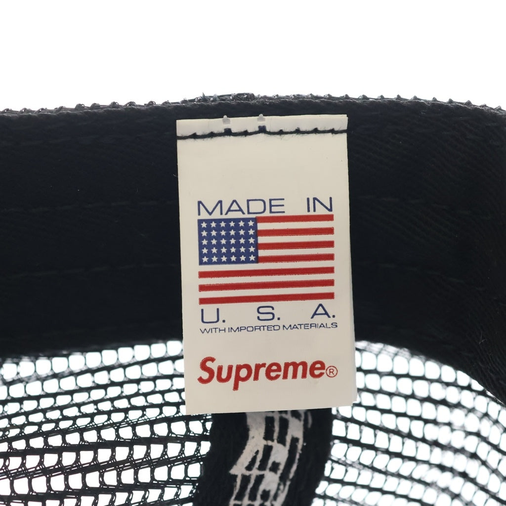 SUPREME(シュプリーム) 25AW ×Number (N)ine Mickey Mouse Mesh Back 5-Panelナンバーナイン ミッキーマウス メッシュ バック 5 パネル キャップ 帽子 ブラック