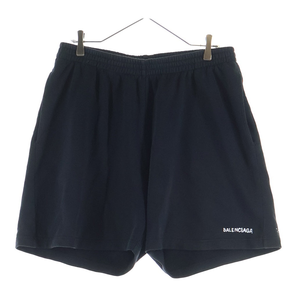 BALENCIAGA(バレンシアガ) BBロゴ スウェットショートパンツ ブラック 676137 TOVC6