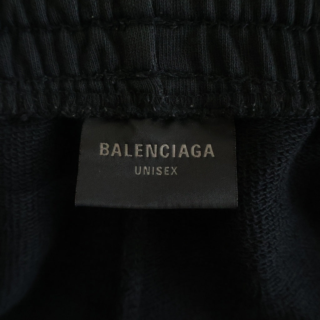 BALENCIAGA(バレンシアガ) BBロゴ スウェットショートパンツ ブラック 676137 TOVC6