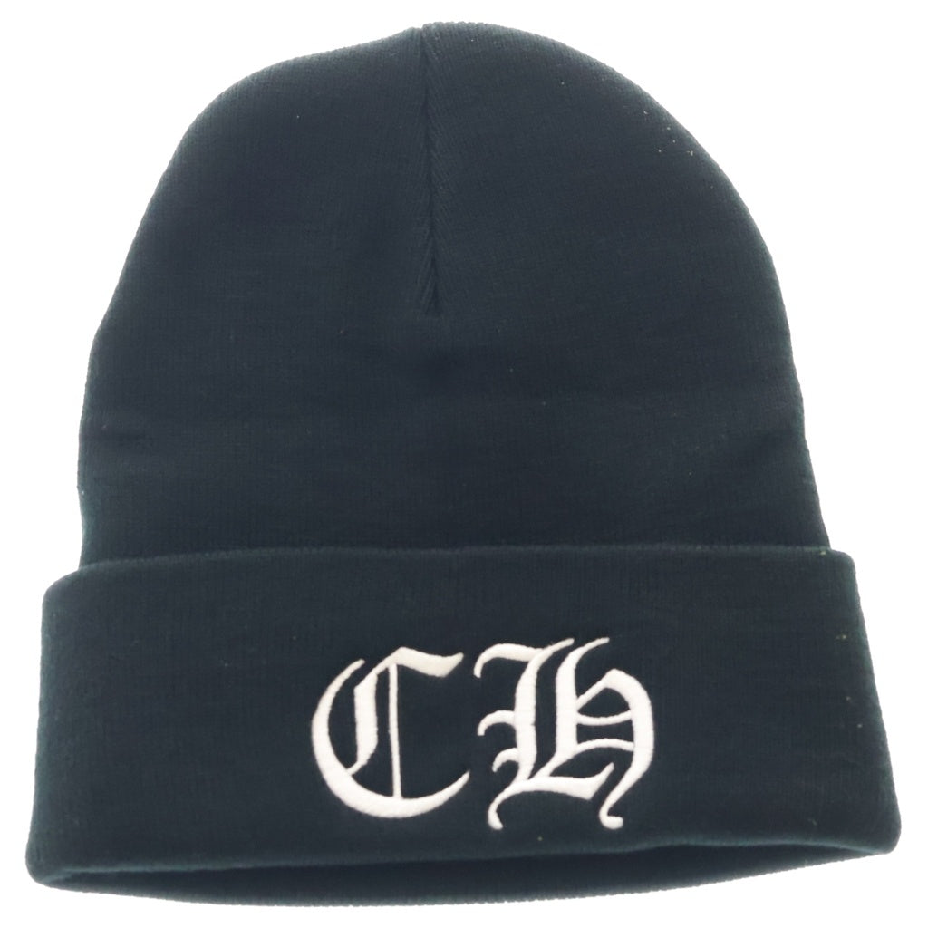 CHROME HEARTS(クロムハーツ) CH LOGO BEANIE CHロゴ 刺繍 ニット帽 ブラック