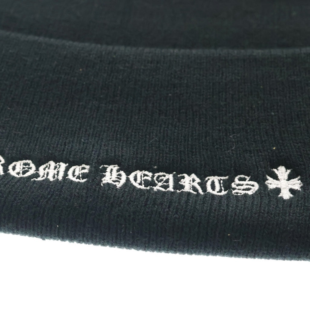 CHROME HEARTS(クロムハーツ) CH LOGO BEANIE CHロゴ 刺繍 ニット帽 ブラック