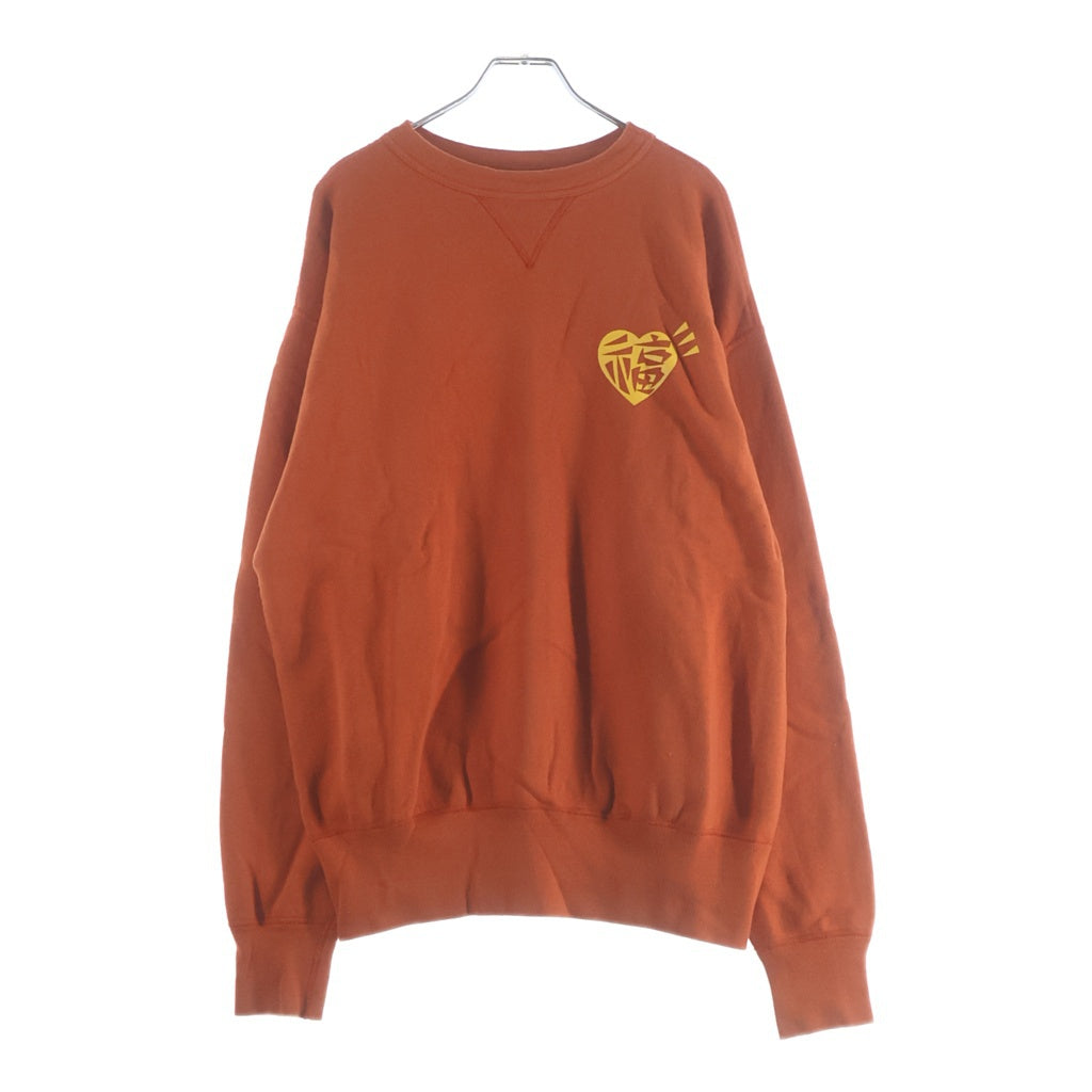 HUMAN MADE(ヒューマンメイド) 24SS DRAGON SWEATSHIRT ドラゴン ロゴデザイン クルーネック スウェット トレーナー オレンジ