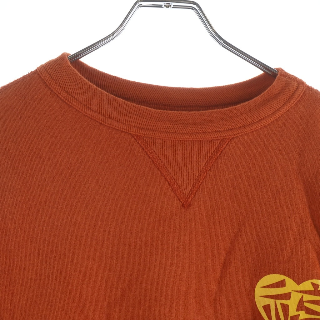 HUMAN MADE(ヒューマンメイド) 24SS DRAGON SWEATSHIRT ドラゴン ロゴデザイン クルーネック スウェット トレーナー オレンジ