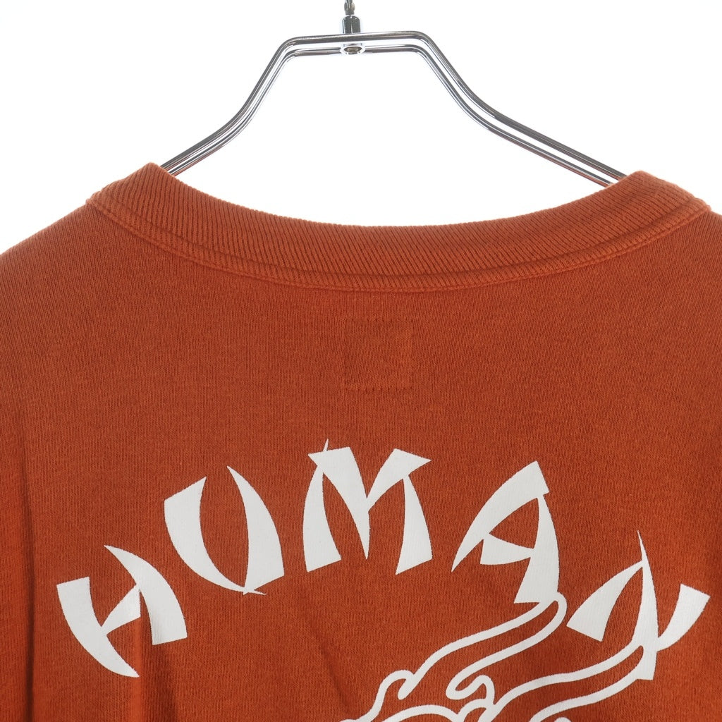 HUMAN MADE(ヒューマンメイド) 24SS DRAGON SWEATSHIRT ドラゴン ロゴデザイン クルーネック スウェット トレーナー オレンジ