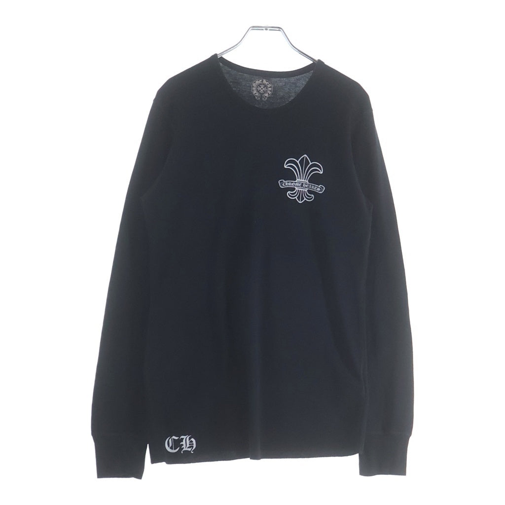 CHROME HEARTS(クロムハーツ) OLD L/S オールド BSフレアプリント サーマル 長袖Tシャツ カットソー ブラック