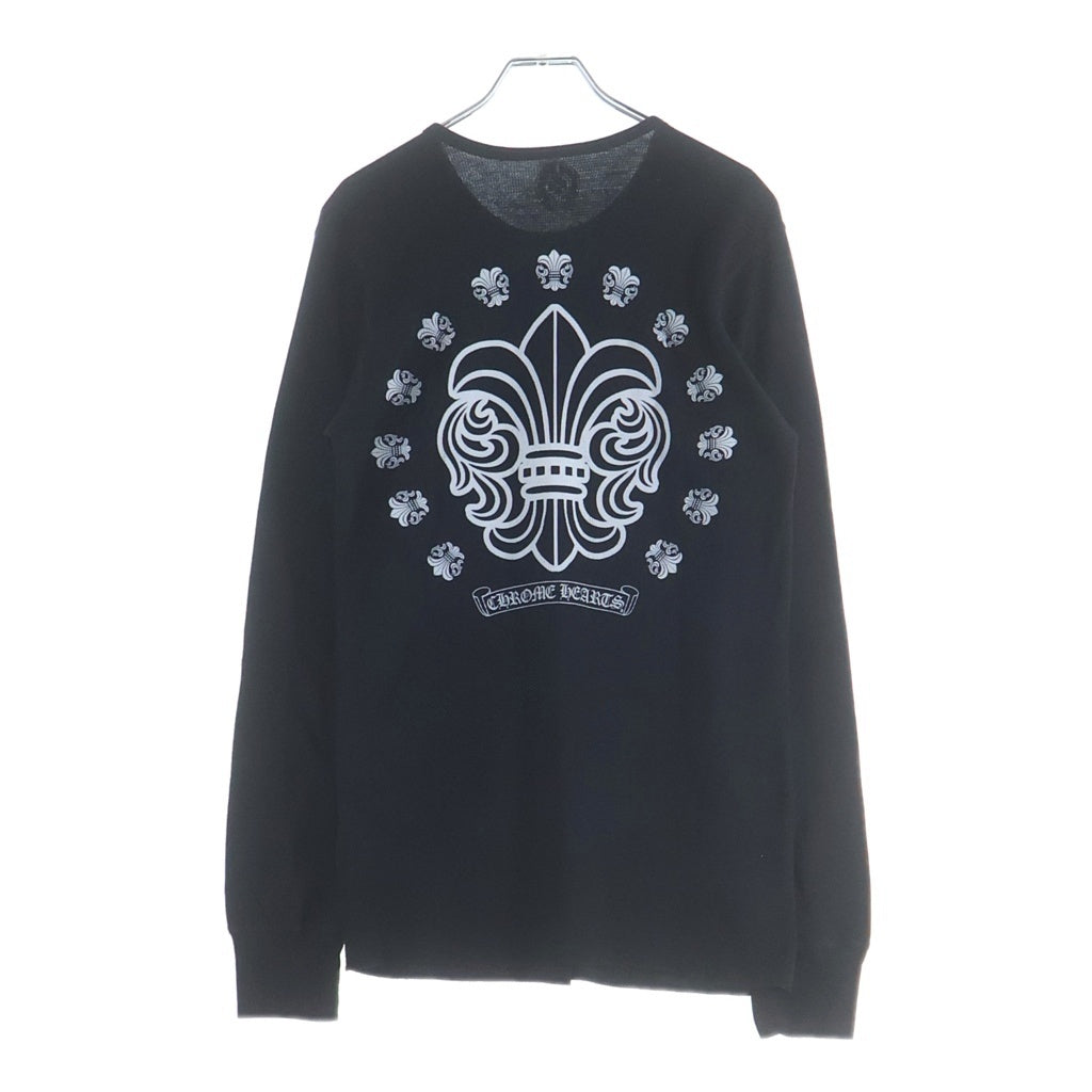 CHROME HEARTS(クロムハーツ) OLD L/S オールド BSフレアプリント サーマル 長袖Tシャツ カットソー ブラック
