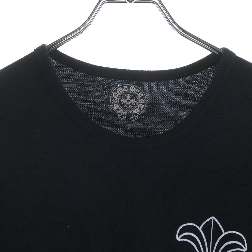 CHROME HEARTS(クロムハーツ) OLD L/S オールド BSフレアプリント サーマル 長袖Tシャツ カットソー ブラック