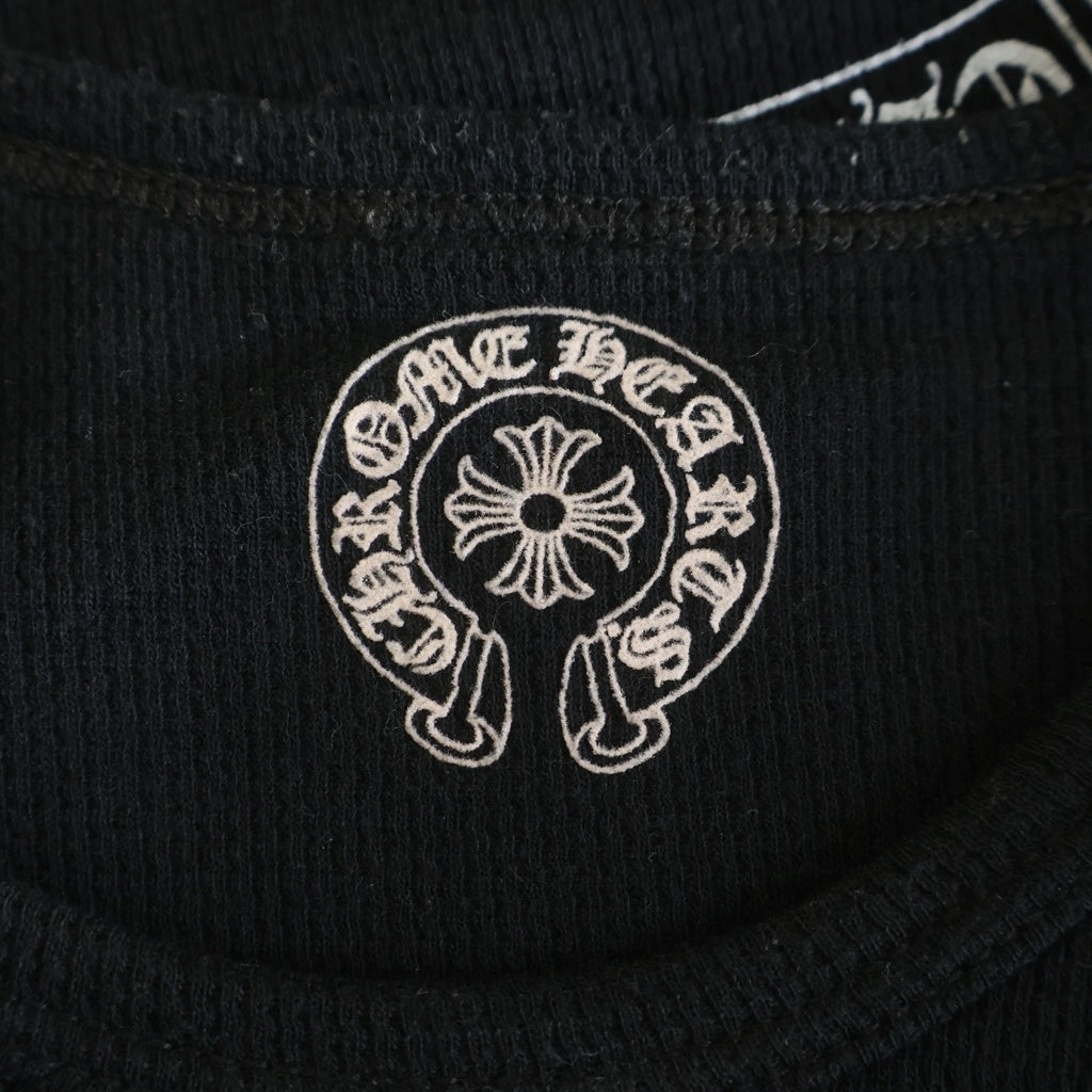 CHROME HEARTS(クロムハーツ) OLD L/S オールド BSフレアプリント サーマル 長袖Tシャツ カットソー ブラック