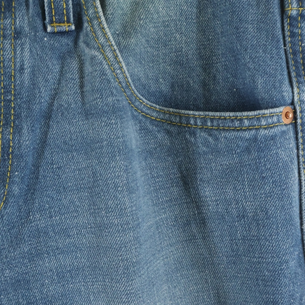GUCCI(グッチ) 20SS ロゴパッチウォッシュドフレアデニムパンツ ボトムス ブルー 624242 XDA4I