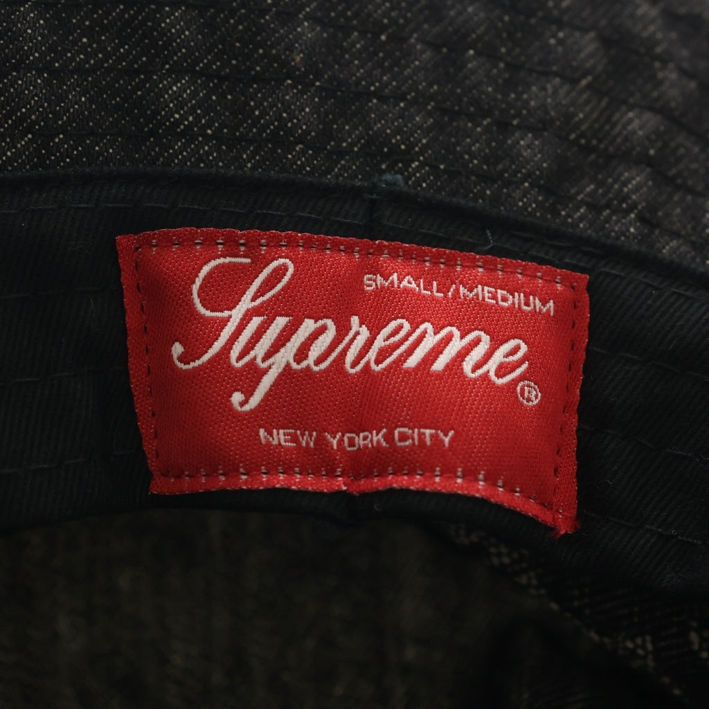 SUPREME(シュプリーム) 22SS Fade Jacquard Denim Crushe フェードジャガード デニムバケットハット 帽子 ブラック