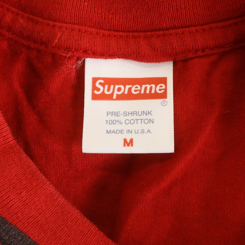 SUPREME(シュプリーム) 20AW Smurfs Tee スマーフ キャラクター バック ロゴ Tシャツ カットソー レッド