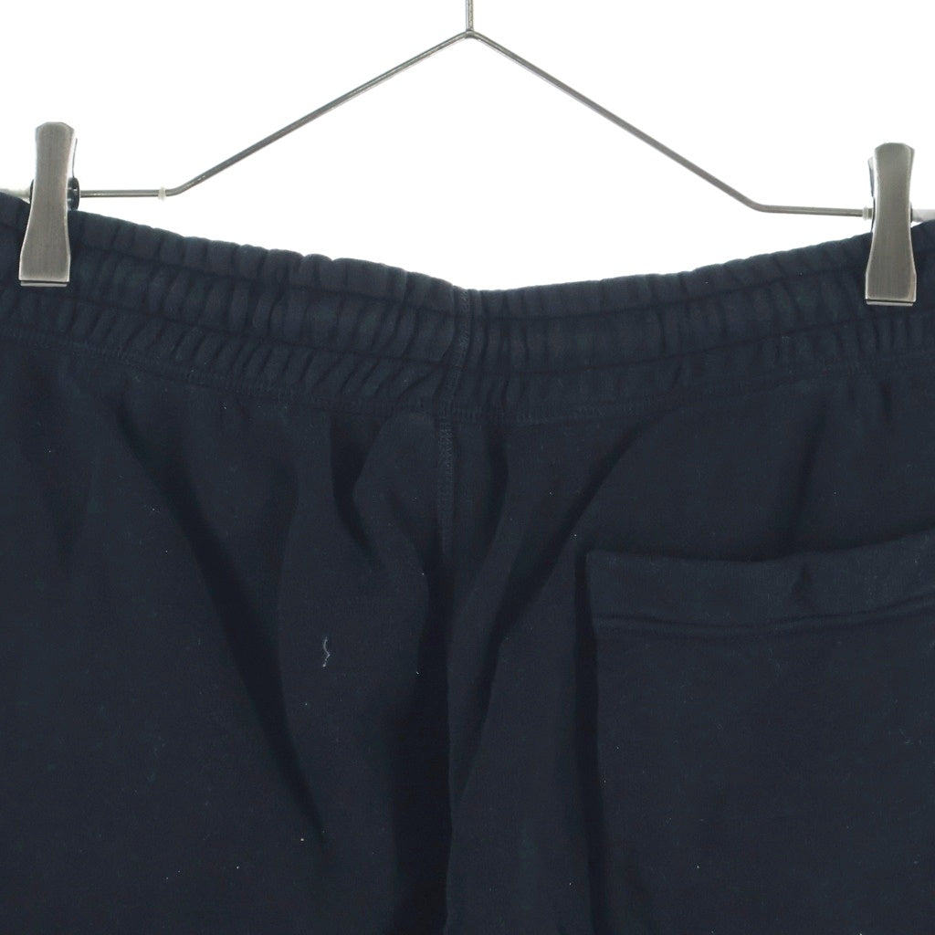SAINT MICHAEL(セントマイケル) 23SS SAINT SHORTS セイントロゴデザイン ドローストリング ショートスウェットパンツ ブラック SM-S23-0000-056
