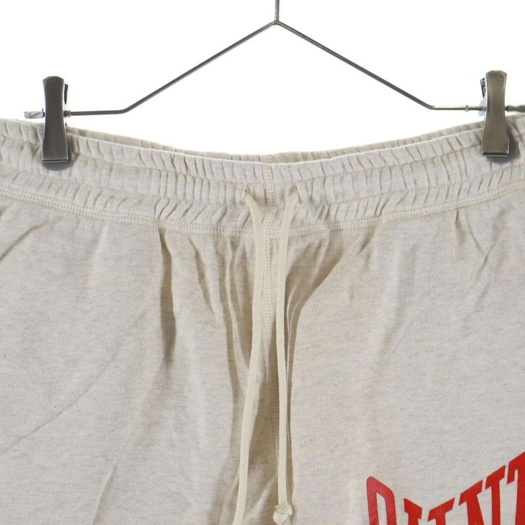 SAINT MICHAEL(セントマイケル) 24SS SAINT SHORTS セイントロゴデザイン ドローストリング ショートスウェットパンツ ベージュ SM-YS8-0000-047