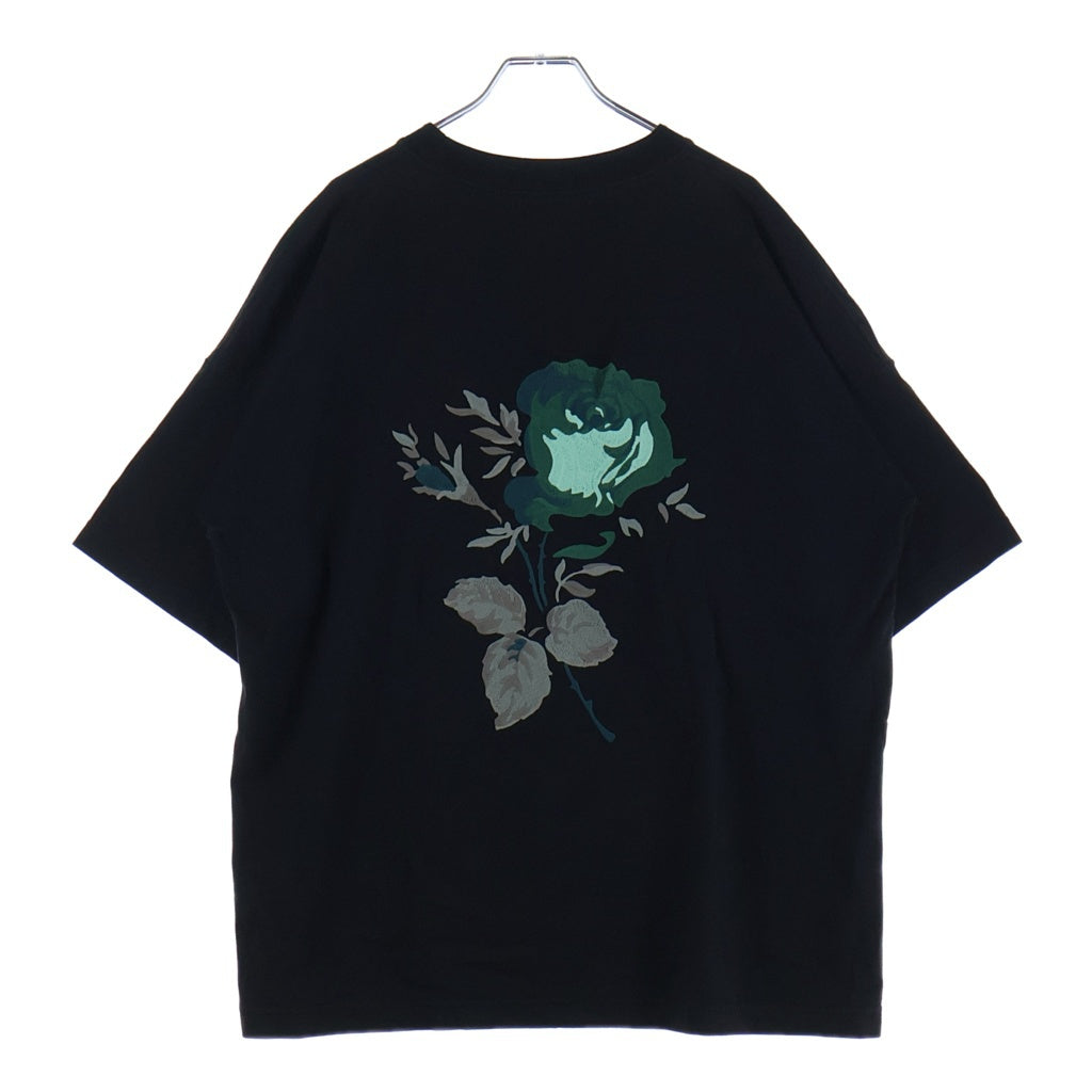 Christian Dior(クリスチャンディオール) 22AW ロゴ刺繍半袖Tシャツ カットソー ブラック 243J685A0677