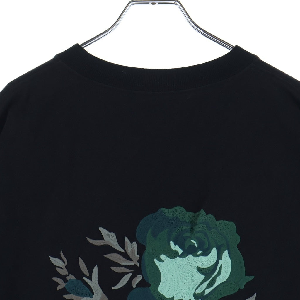 Christian Dior(クリスチャンディオール) 22AW ロゴ刺繍半袖Tシャツ カットソー ブラック 243J685A0677