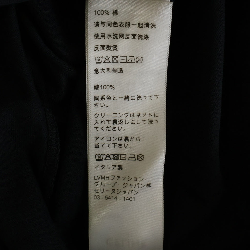 CELINE(セリーヌ) 21AW タイダイロゴプリント 半袖Tシャツ カットソー ブラック 2X820643O