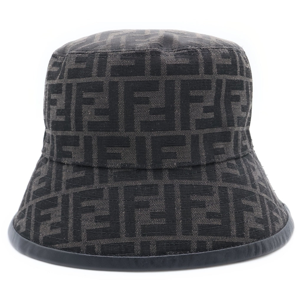 FENDI(フェンディ) ズッカ柄 FFロゴ バケットハット 帽子 ブラウン 65069990