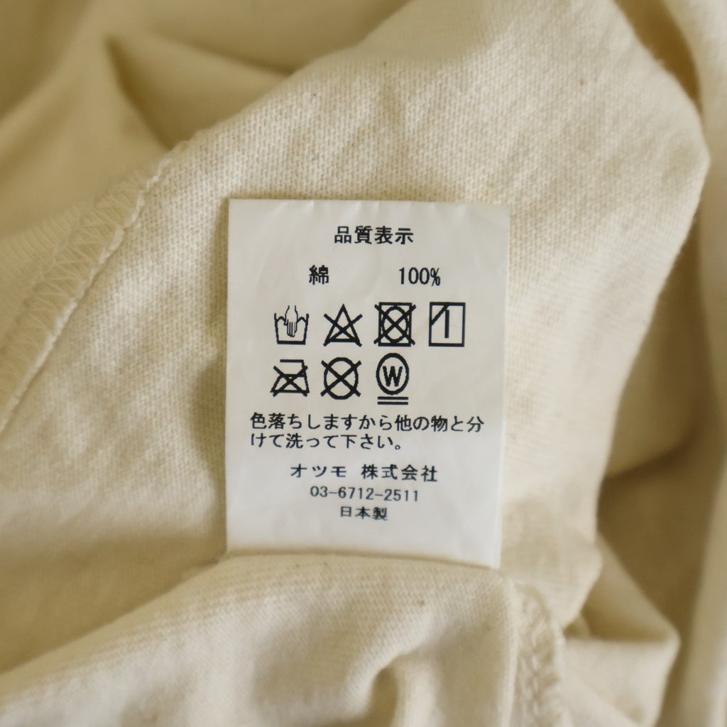 HUMAN MADE(ヒューマンメイド) BMX SHIRT フロントロゴデザイン クルーネック カットソー 長袖Tシャツ ベージュ