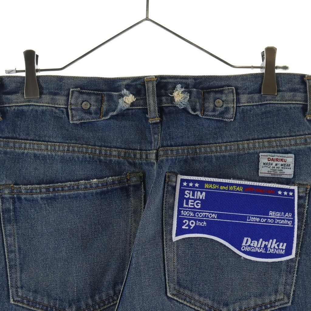 DAIRIKU(ダイリク) Straight Vintage Denim Pants ストレートヴィンテージデニムパンツ インディゴ 29