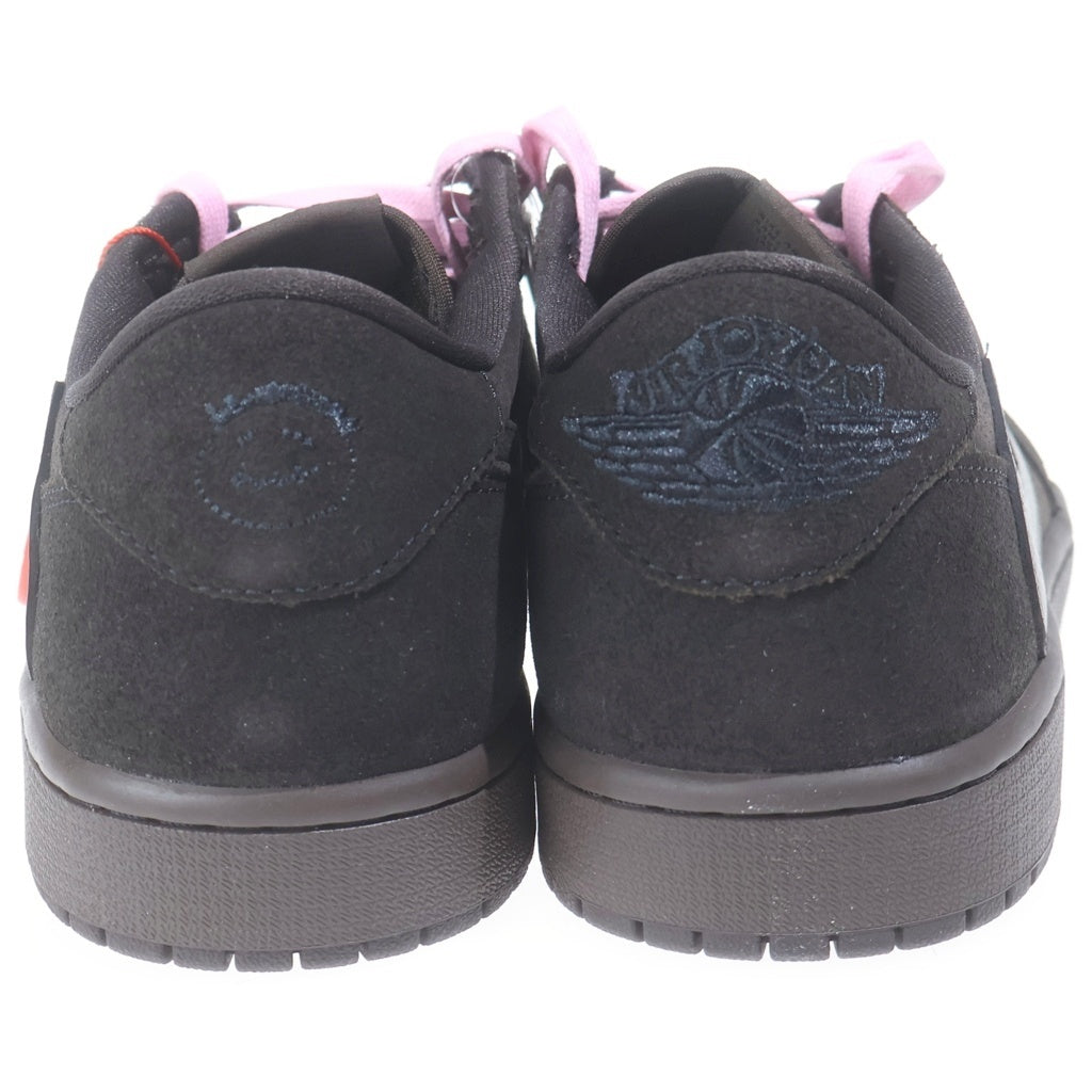 NIKE(ナイキ) ×TRAVIS SCOTT AIR JORDAN 1 LOW OG SP VELVET BROWN トラヴィススコット エアジョーダン1 ベルベットブラウン ローカットスニーカー US10/28cm DM7866-202