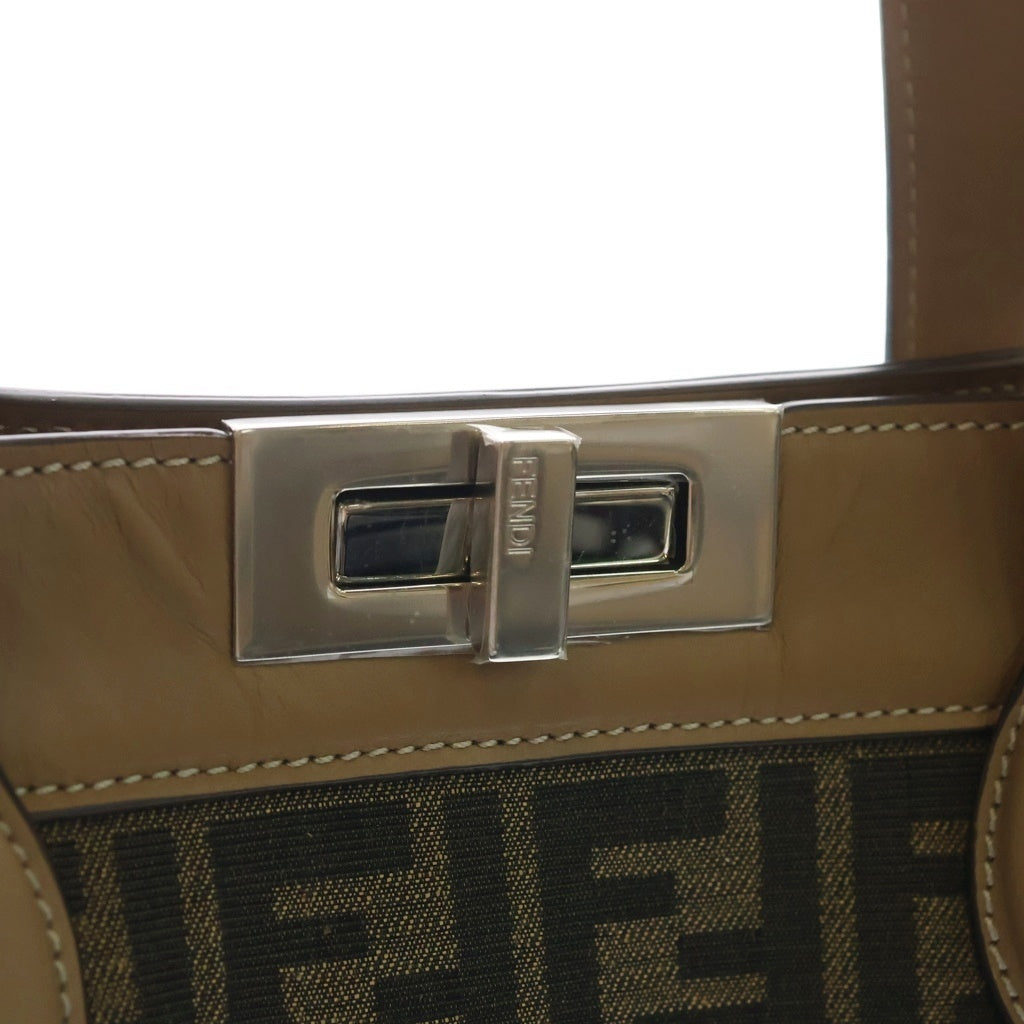 FENDI(フェンディ) ズッカ ピーカブー アイシーユー フォーティー8 バッグ ブラウン 7VA566 レディース