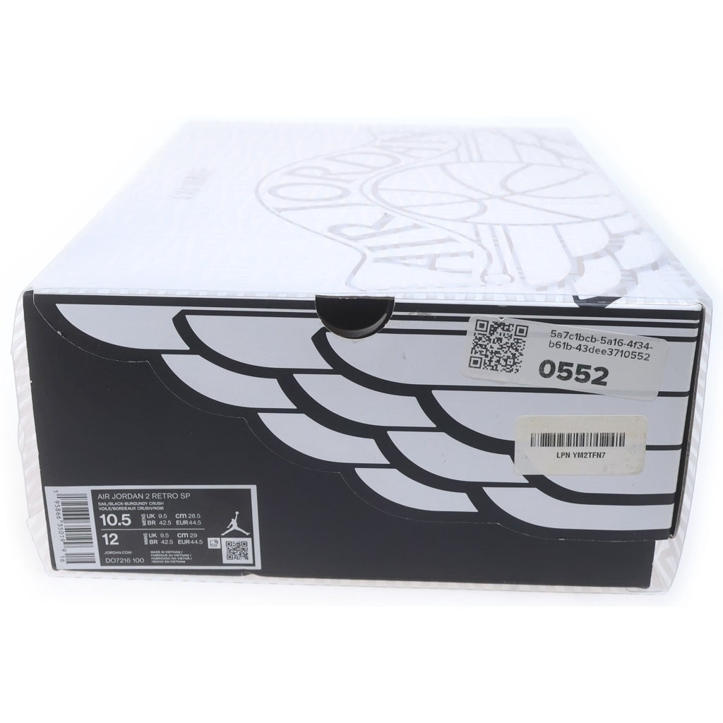 NIKE(ナイキ) ×A MA MANIERE AIR JORDAN 2 RETRO SP ア マ マニエール エアジョーダン 2 レトロ ハイカットスニーカー ホワイト/バーガンディ US10.5/28.5cm DO7216-100