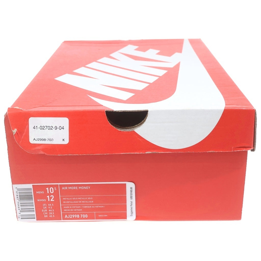 NIKE(ナイキ) AIR MORE MONEY Metallic Gold エアモアマネー メタリックゴールド ゴールド US10.5/28.5 AJ2998-700