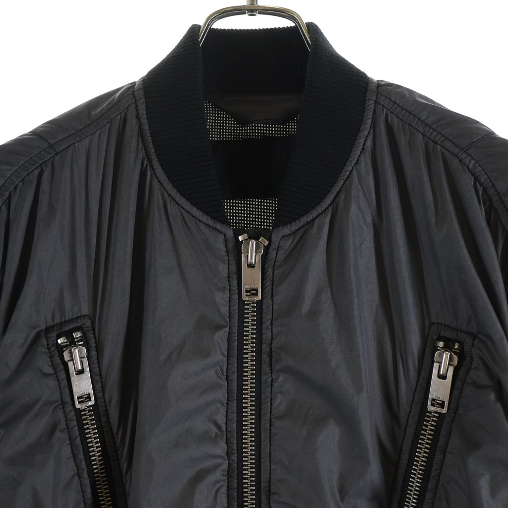 DIESEL(ディーゼル) Nylon Zip Up Jacket ナイロンジップアップジャケット アウター グレー