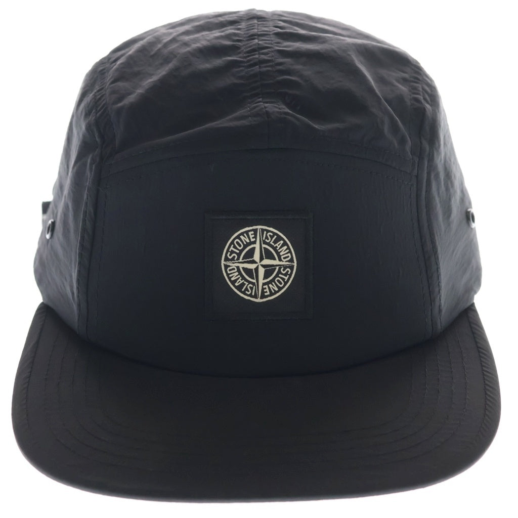 STONE ISLAND(ストーンアイランド) ロゴデザイン ナイロン キャンプキャンプ 帽子 ブラック 7259078