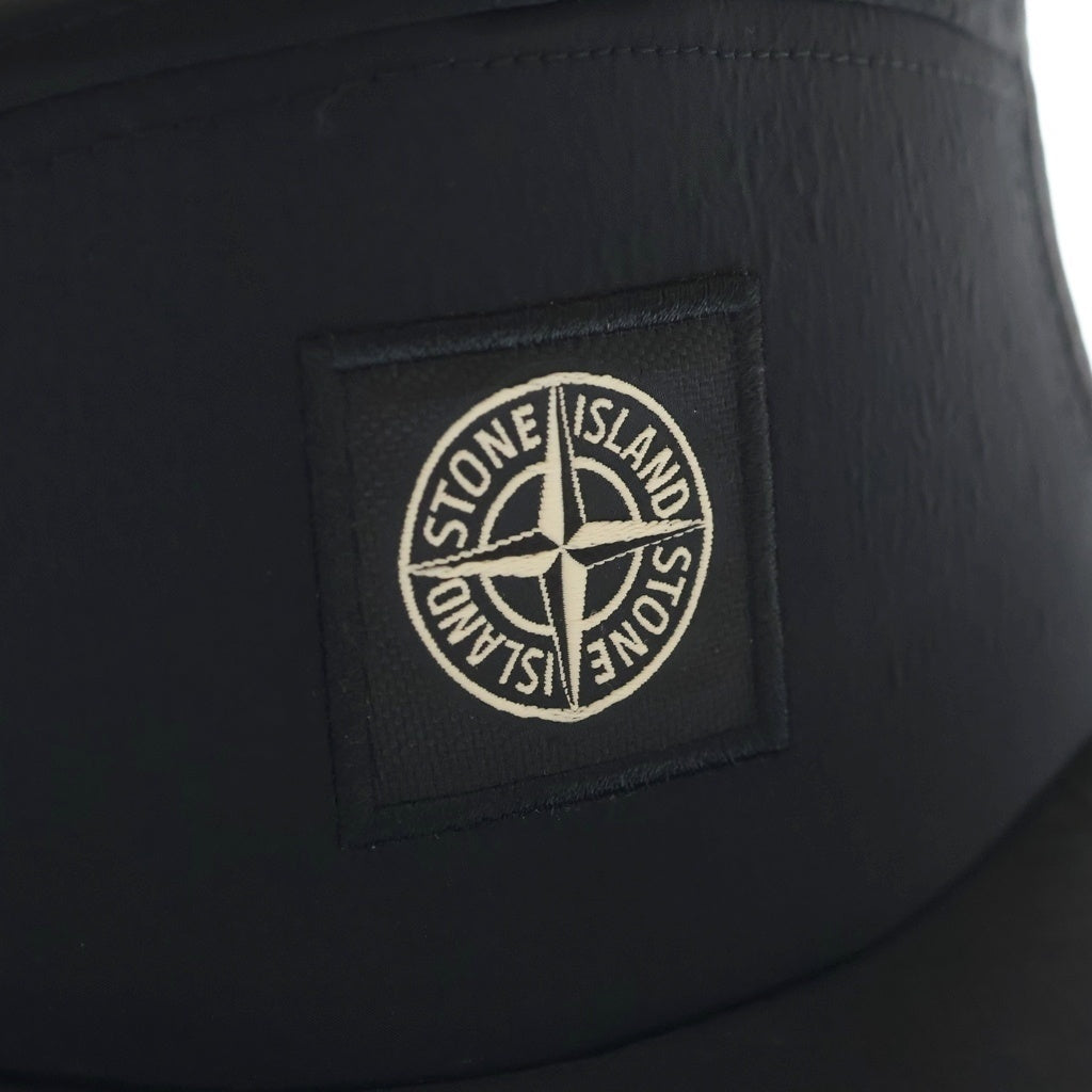 STONE ISLAND(ストーンアイランド) ロゴデザイン ナイロン キャンプキャンプ 帽子 ブラック 7259078