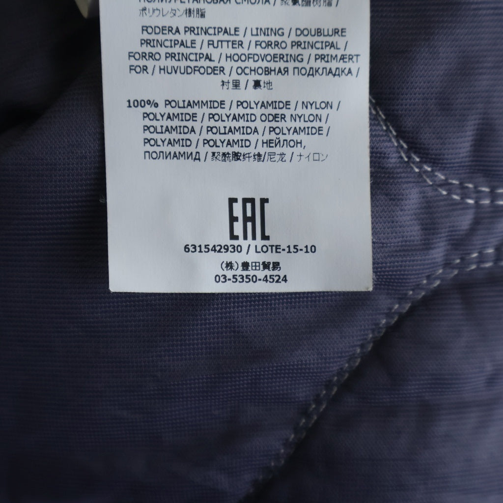 STONE ISLAND(ストーンアイランド) MUSSOLA GOMMATA ムッソラ ゴムマータ ガーメントダイ フーデッド ジップアップ ナイロンジャケット パープル 631542930