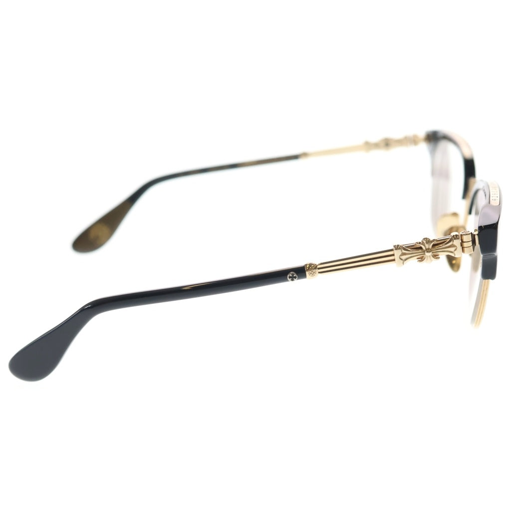 CHROME HEARTS(クロムハーツ) BONENNOISSEUR 2 ボーネノワスール 2 テンプルCHクロス サングラス メガネ ブラック/ゴールド