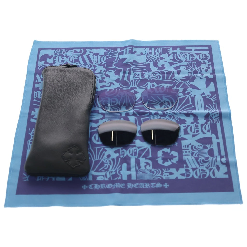 CHROME HEARTS(クロムハーツ) BONENNOISSEUR 2 ボーネノワスール 2 テンプルCHクロス サングラス メガネ ブラック/ゴールド