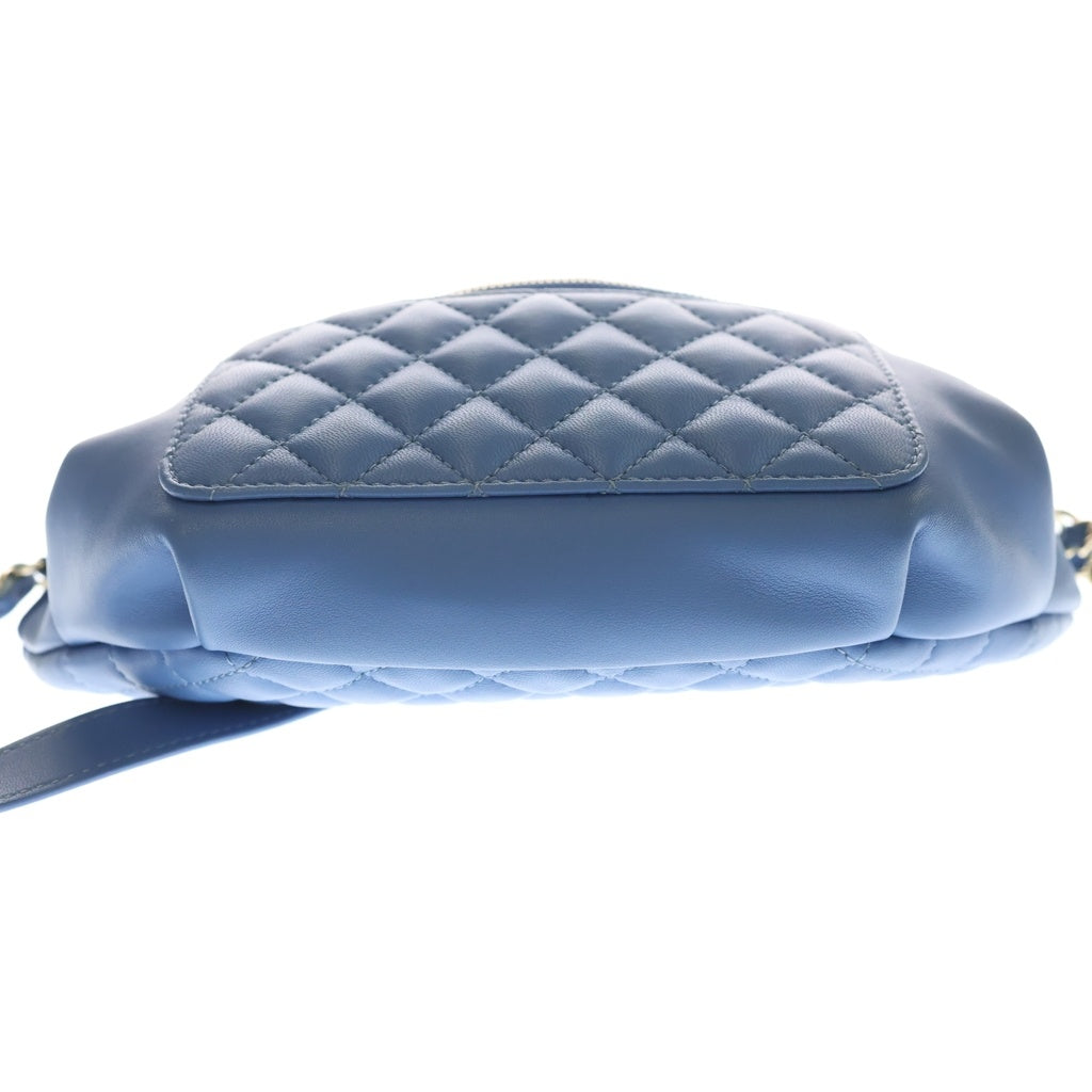 CHANEL(シャネル) Quilted Banane Waist Bag Fanny キルティング バナン ウエストバッグ ブルー レディース