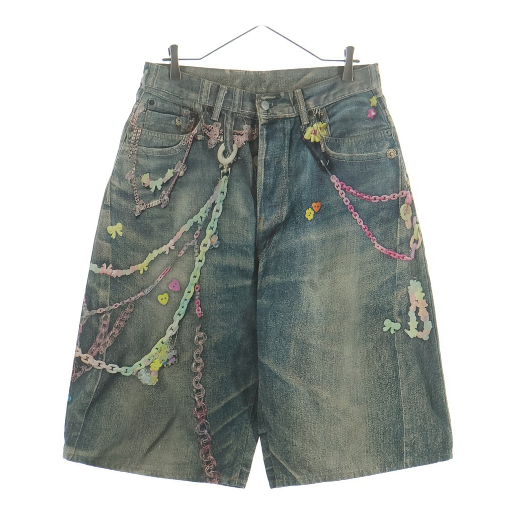 Acne Studios(アクネ ストゥディオズ) Denim shorts - loose fit トロンプルイユ ハーフデニムパンツ ショーツ インディゴ BE0179