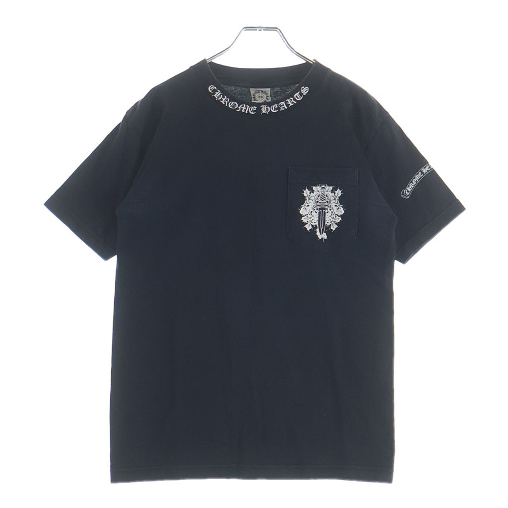 CHROME HEARTS(クロムハーツ) OLD VINE DAGGER LOGO S/S TEE オールド ヴァインダガーロゴプリント Tシャツカットソー ホワイト