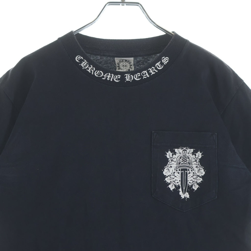 CHROME HEARTS(クロムハーツ) OLD VINE DAGGER LOGO S/S TEE オールド ヴァインダガーロゴプリント Tシャツカットソー ホワイト