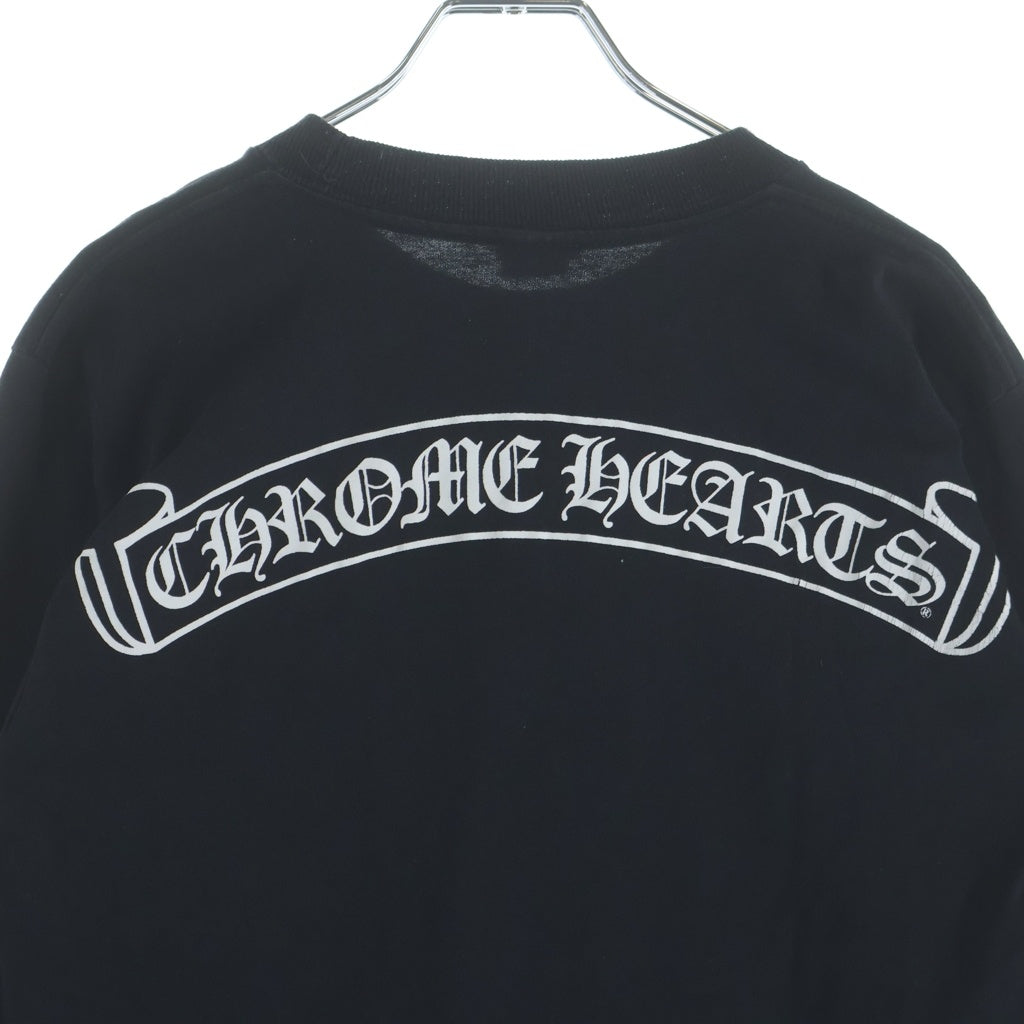 CHROME HEARTS(クロムハーツ) OLD CH SCROLL LOGO L/S TEE スクロールロゴ アームプリント 長袖Tシャツ ブラック