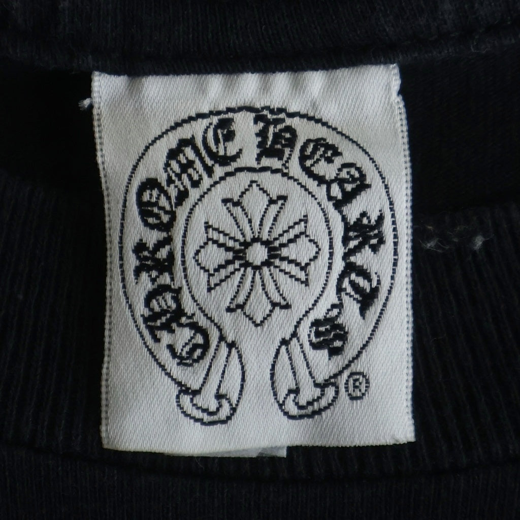 CHROME HEARTS(クロムハーツ) OLD CH SCROLL LOGO L/S TEE スクロールロゴ アームプリント 長袖Tシャツ ブラック
