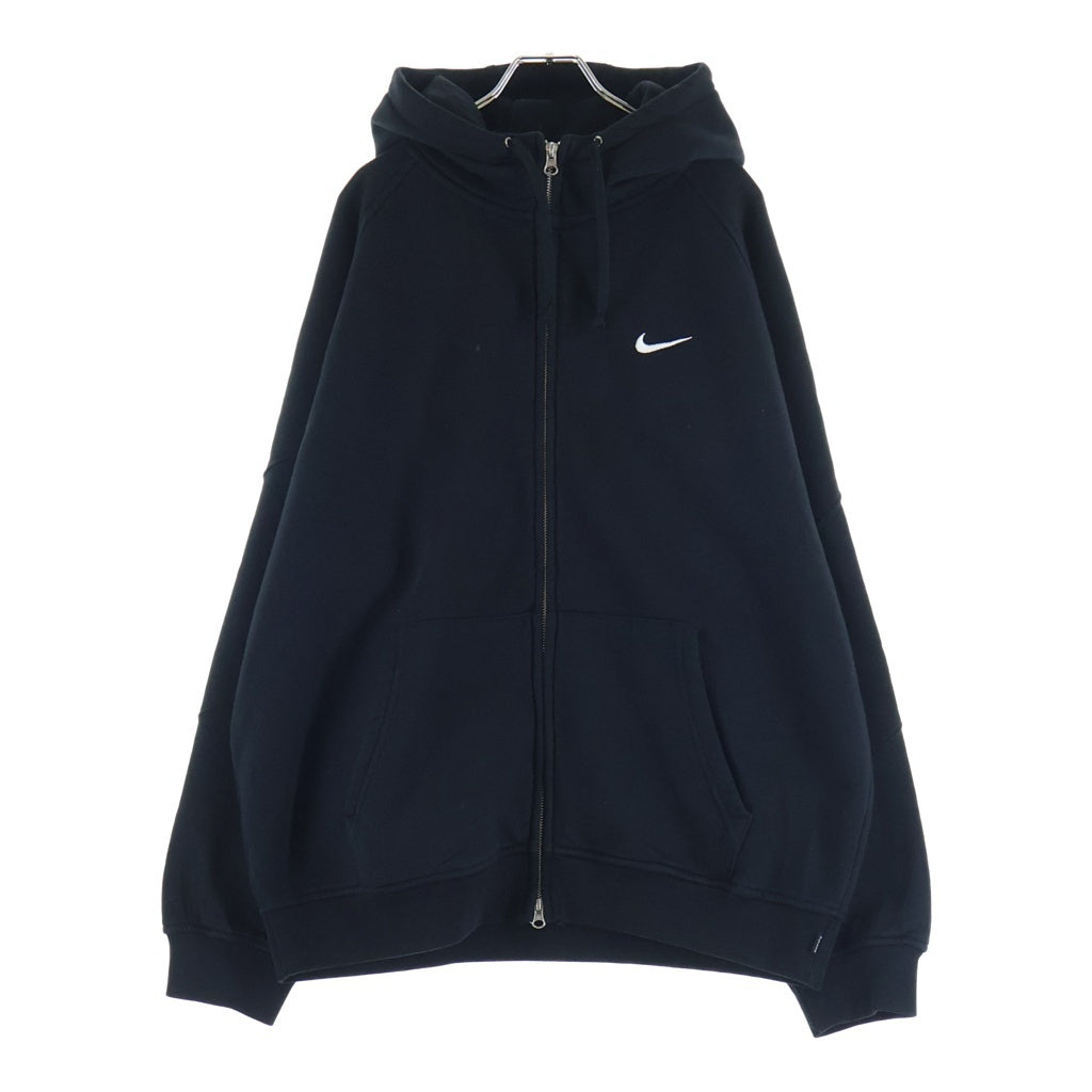 SUPREME(シュプリーム) ×NIKE Zip Up Hooded Sweatshirt ロゴデザイン ジップアップ フーデッド スウェット パーカー ブラック HF9633-010