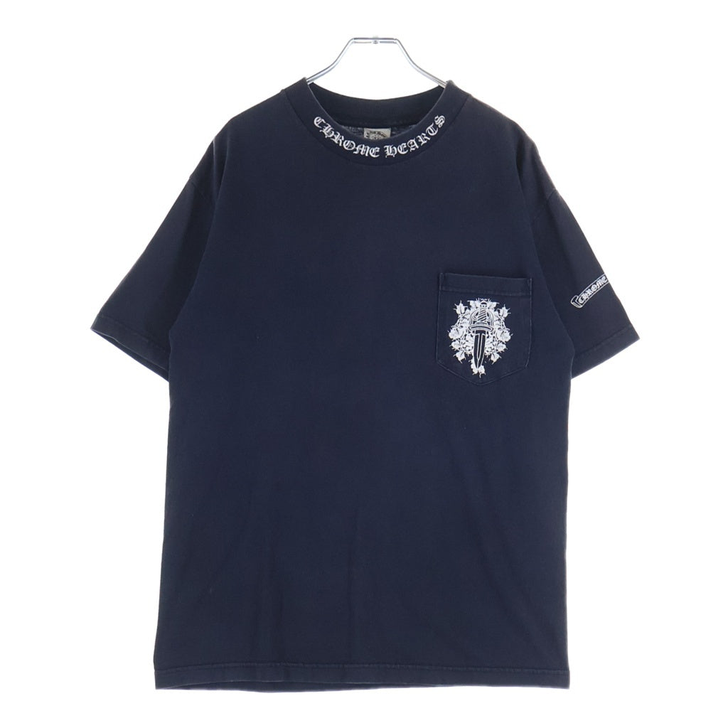 CHROME HEARTS(クロムハーツ) OLD VINE DAGGER LOGO S/S TEE オールド ヴァインダガーロゴプリント Tシャツカットソー ブラック