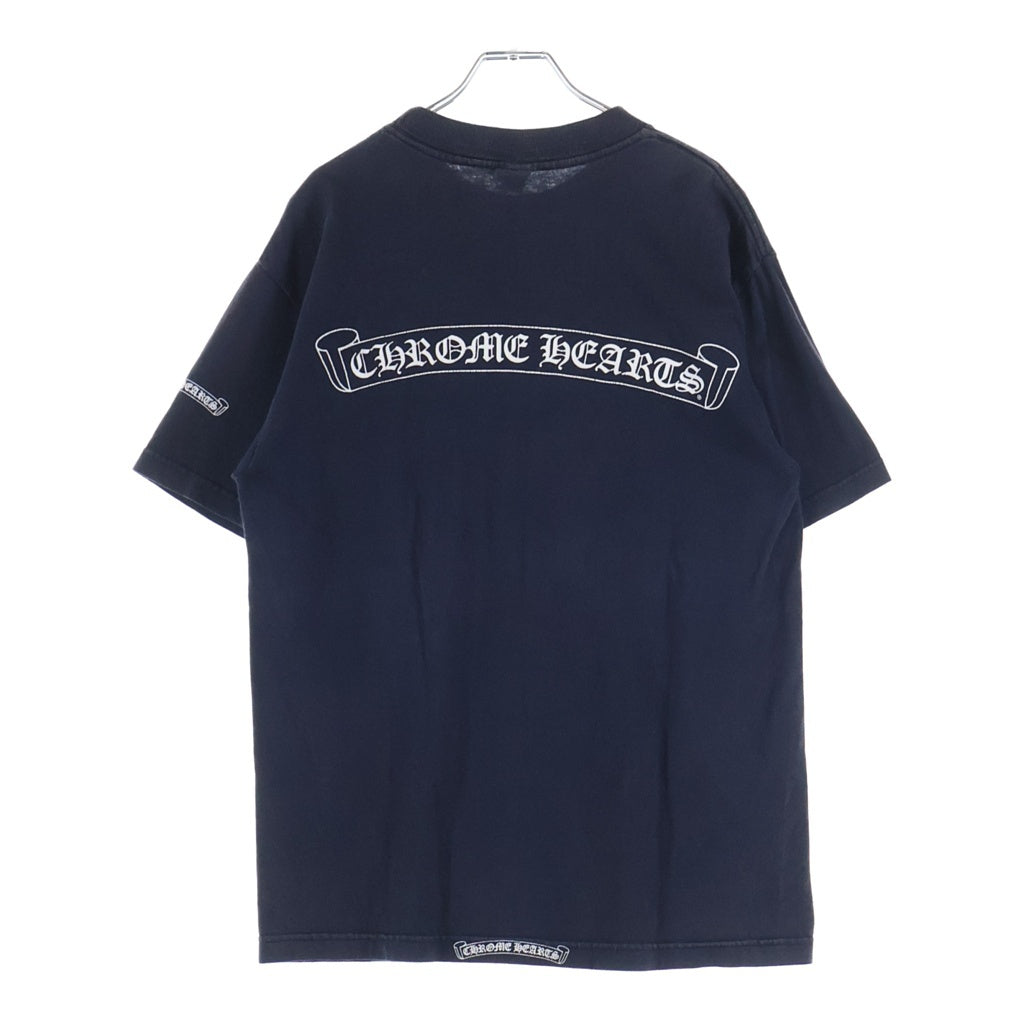 CHROME HEARTS(クロムハーツ) OLD VINE DAGGER LOGO S/S TEE オールド ヴァインダガーロゴプリント Tシャツカットソー ブラック