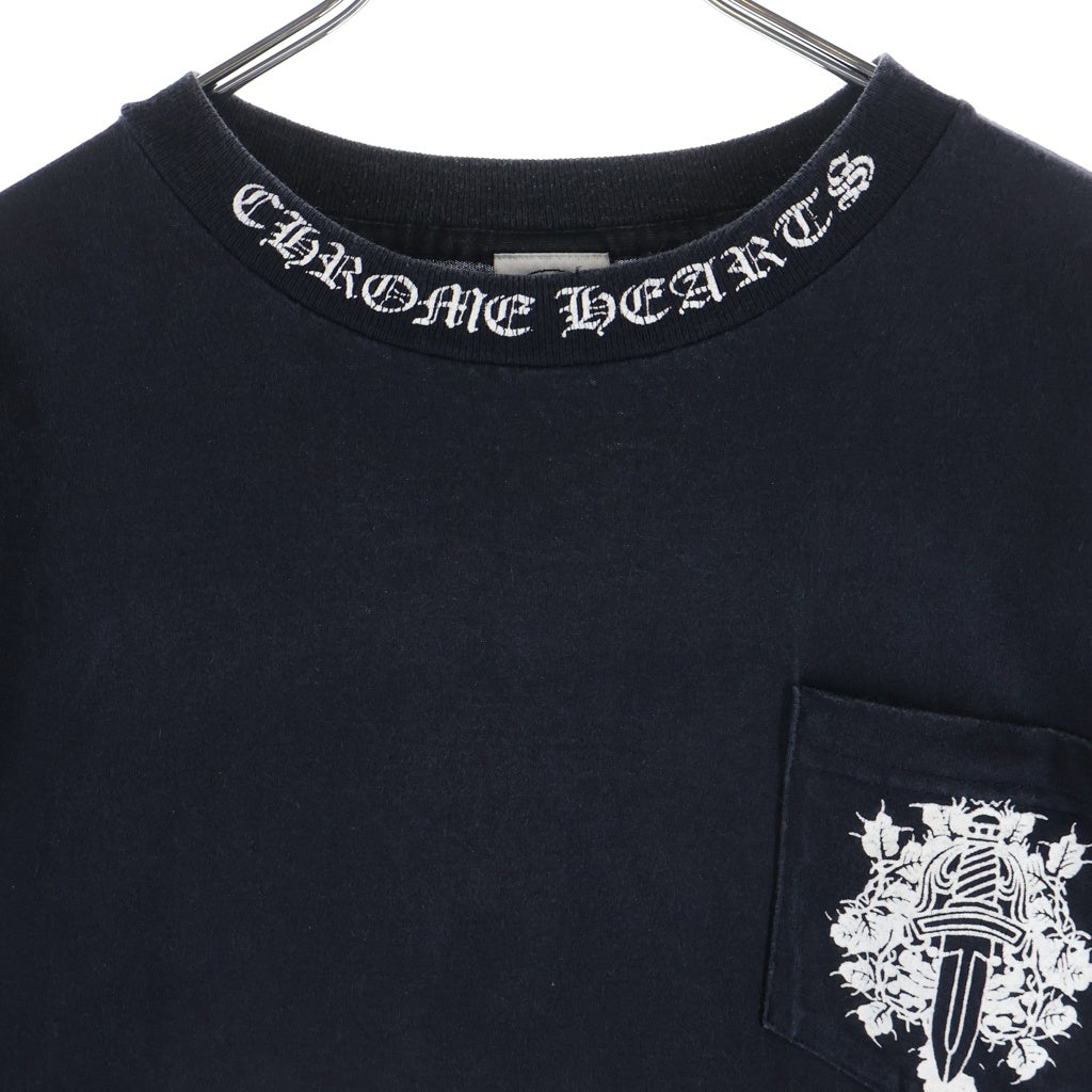 CHROME HEARTS(クロムハーツ) OLD VINE DAGGER LOGO S/S TEE オールド ヴァインダガーロゴプリント Tシャツカットソー ブラック