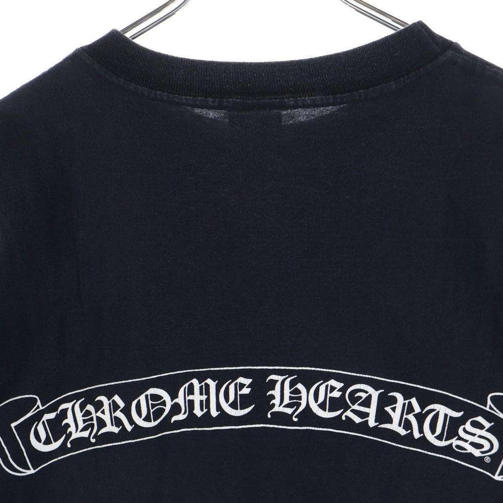 CHROME HEARTS(クロムハーツ) OLD VINE DAGGER LOGO S/S TEE オールド ヴァインダガーロゴプリント Tシャツカットソー ブラック